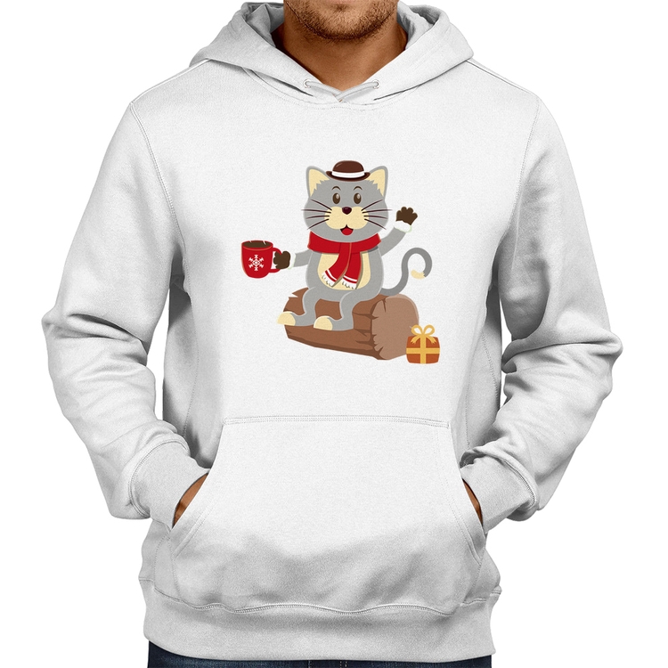 Moletom Gatinho Simpático - Branco