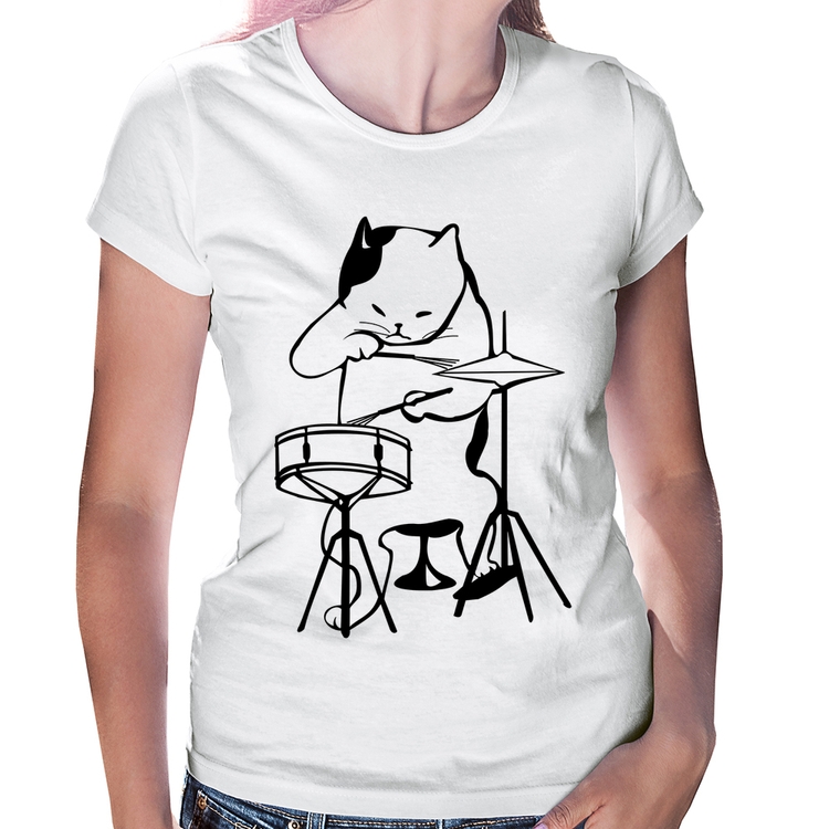 Baby Look Gato Baterista