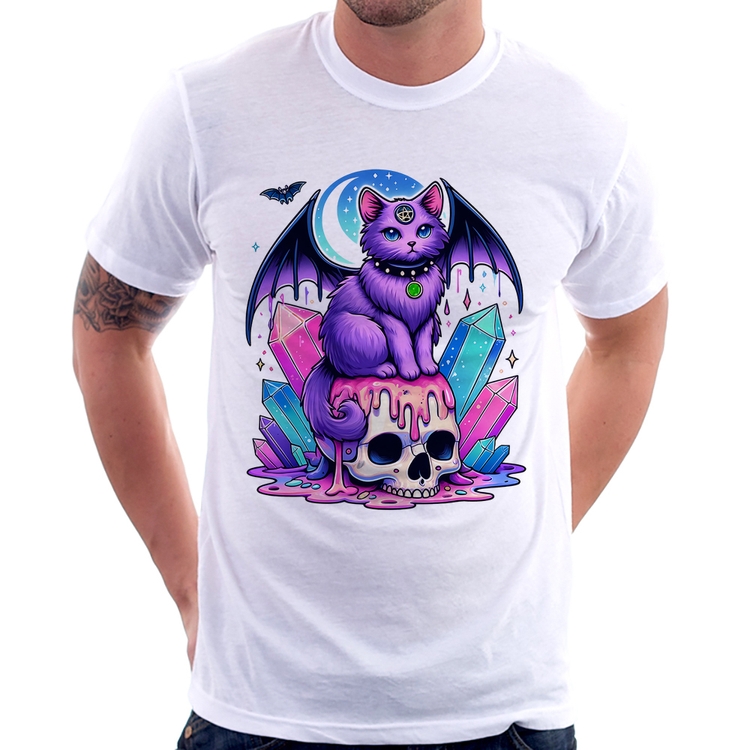 Camiseta Gato Gótico Arte