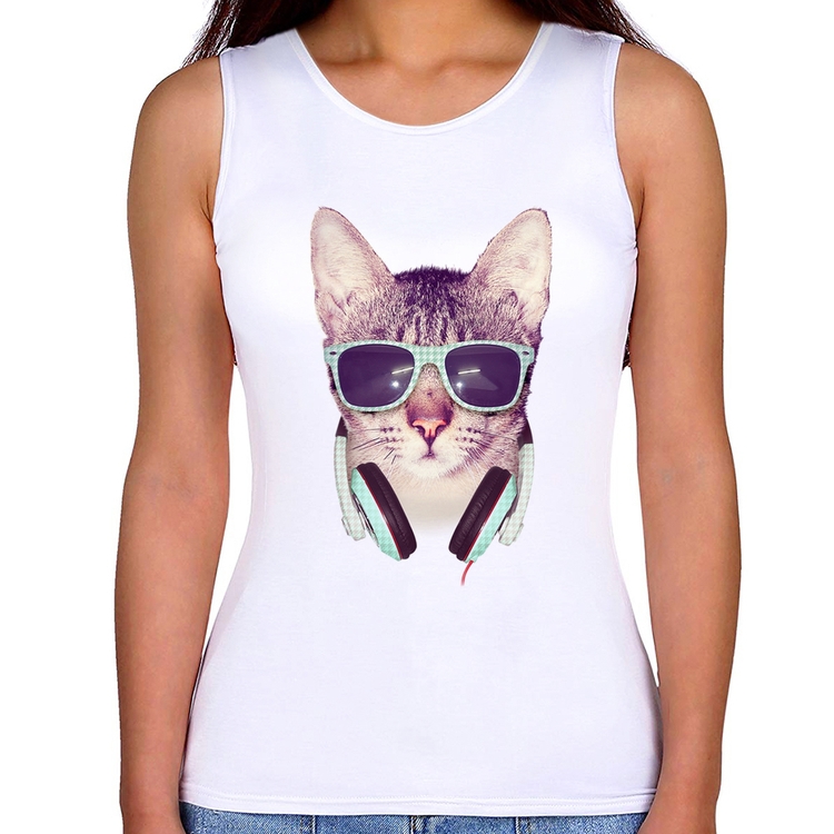 Regata Feminina Gato Headphone