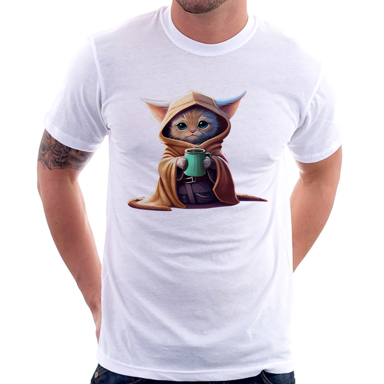 Camiseta Gato Jedi