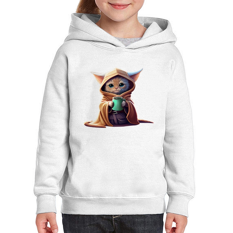 Moletom Infantil Gato Jedi