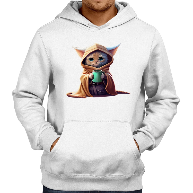 Moletom Gato Jedi - Branco