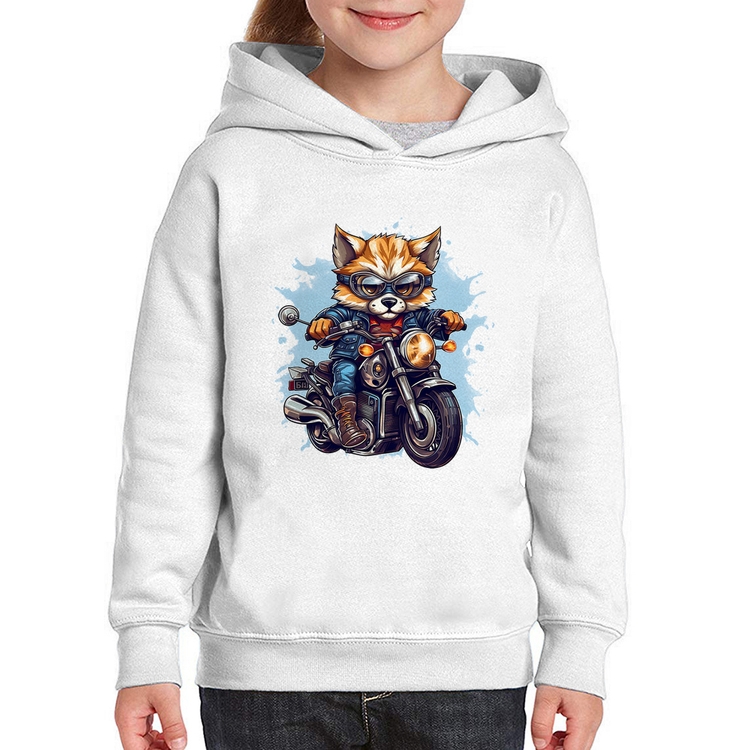 Moletom Infantil Motoqueiro Raposa