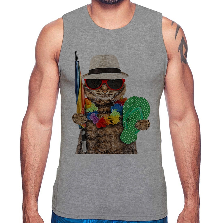 Regata Gato nas Férias - Cinza