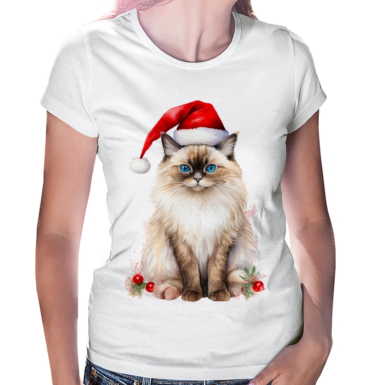 Baby Look Gato Natalino