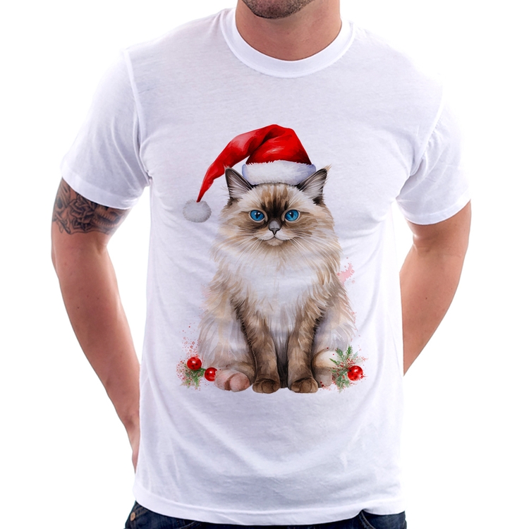 Camiseta Gato Natalino