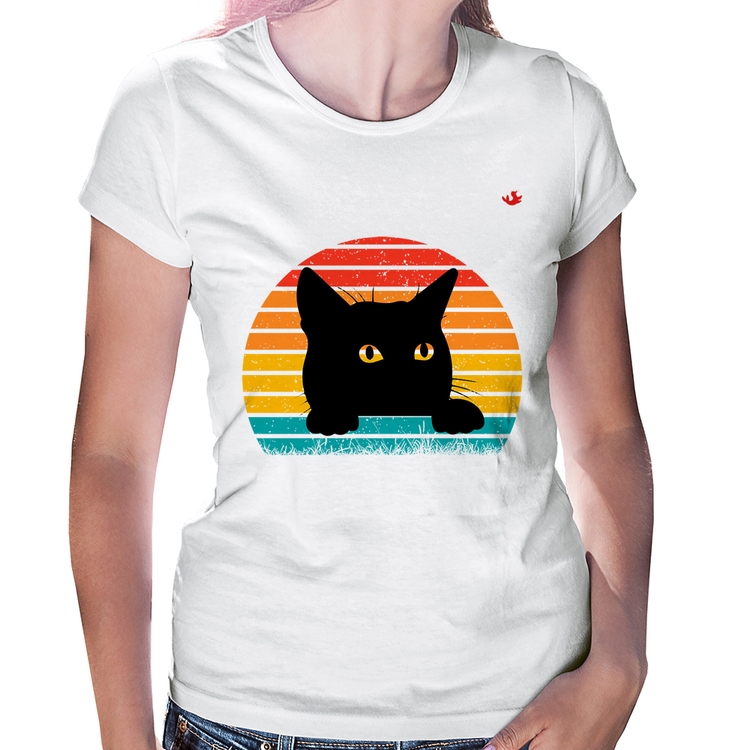 Baby Look Gato Vintage Sunset