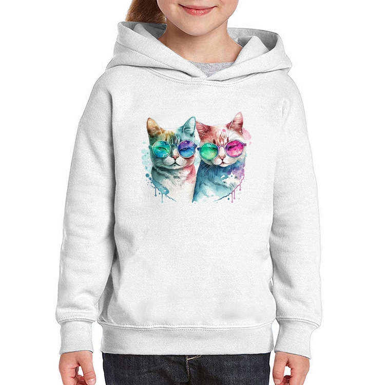 Moletom Infantil Gatos de óculos