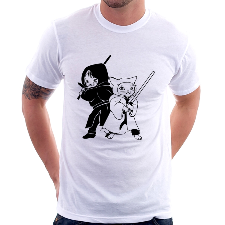 Camiseta Gatos Jedi