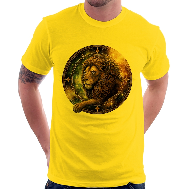 Camiseta Leão Sígno - Amarela