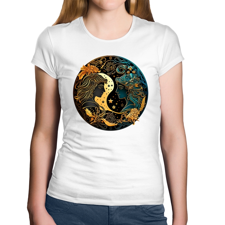 Baby Look Algodão Gêmeos Sígno - Branca