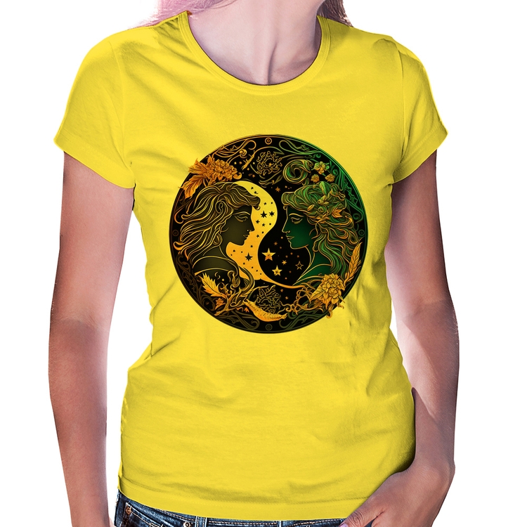 Baby Look Gêmeos Sígno - Amarela