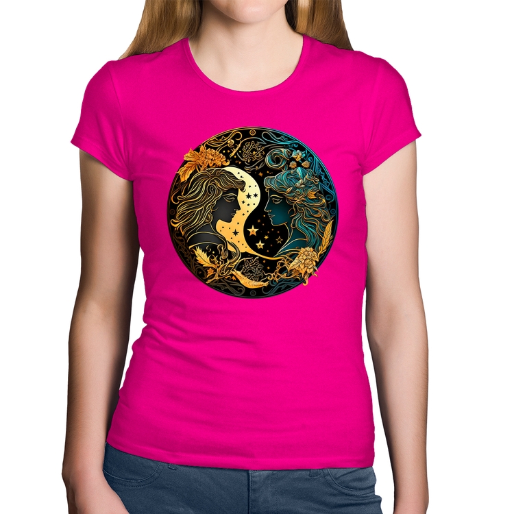 Baby Look Algodão Gêmeos Sígno - Rosa