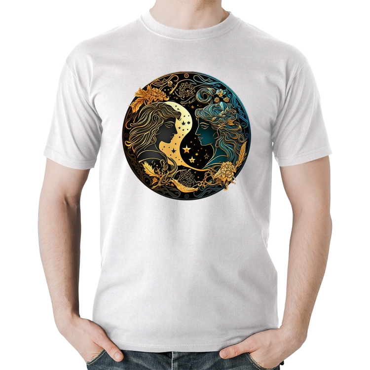 Camiseta Algodão Gêmeos Sígno - Branca