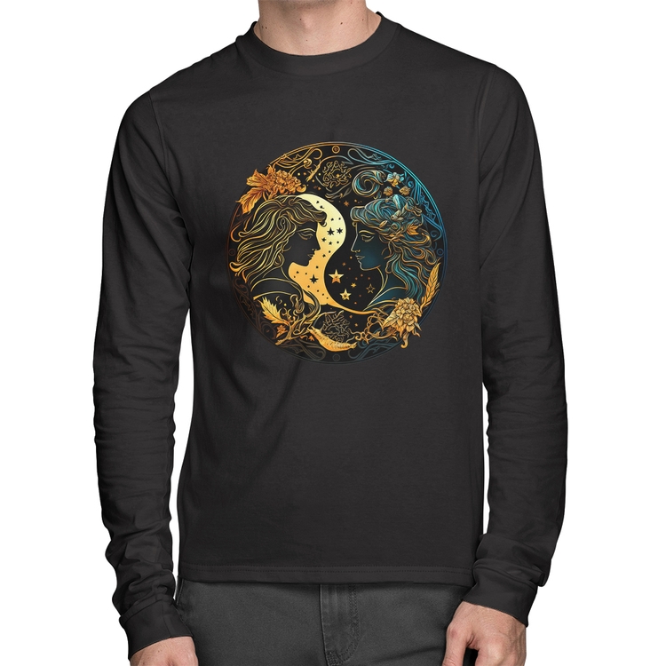 Camiseta Algodão Gêmeos Sígno Manga Longa