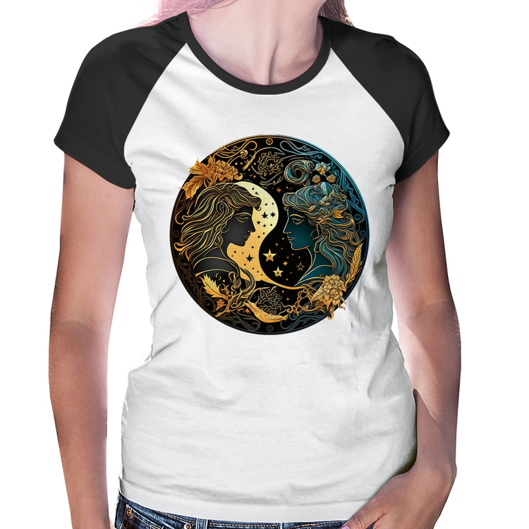 Baby Look Raglan Gêmeos Sígno