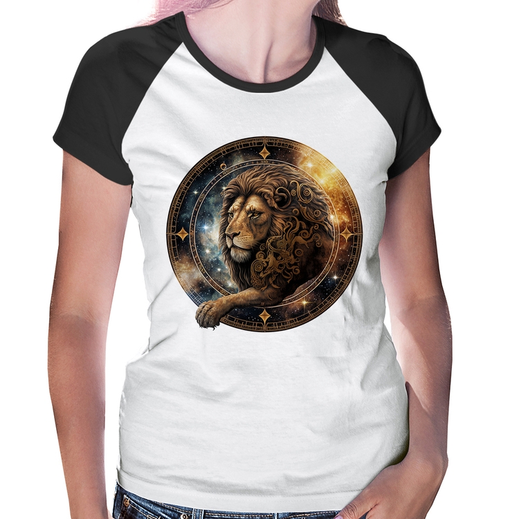 Baby Look Raglan Leão Sígno