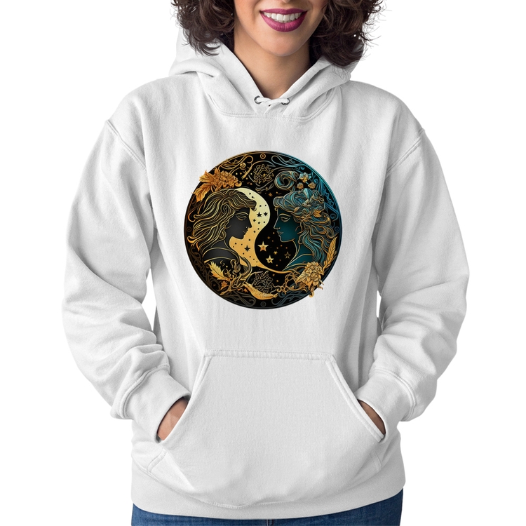 Moletom Feminino Gêmeos Sígno - Branco