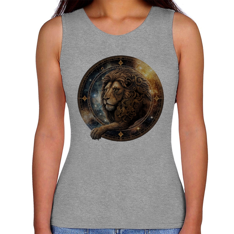 Regata Feminina Leão Sígno - Cinza