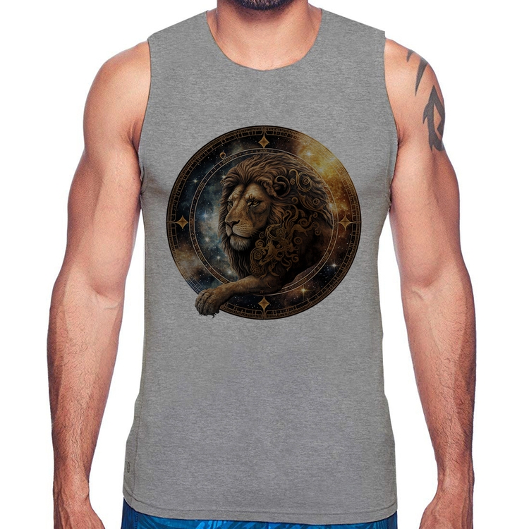 Regata Leão Sígno - Cinza