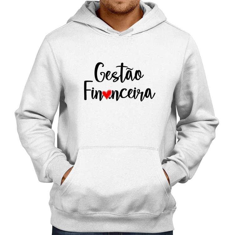 Moletom Gestão financeira por amor - Branco