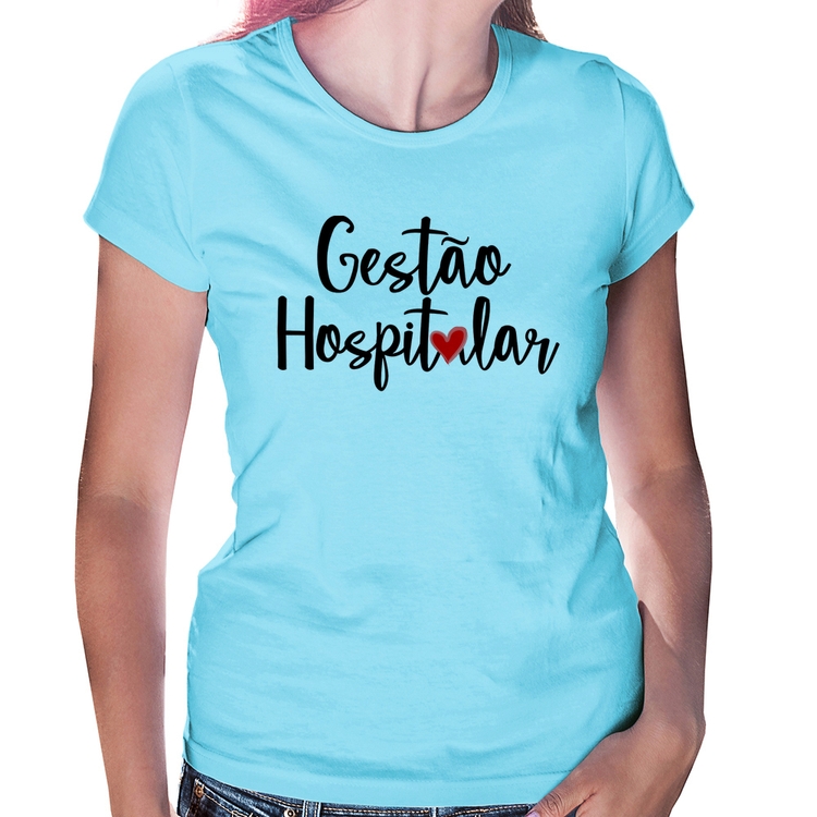 Baby Look Gestão hospitalar por amor - Azul Bebê