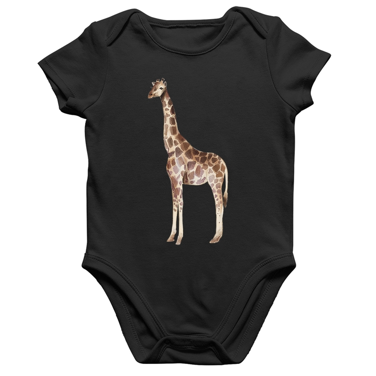 Body Bebê Algodão Girafa