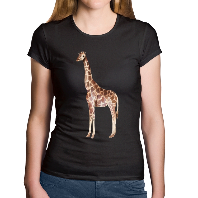 Baby Look Algodão Girafa