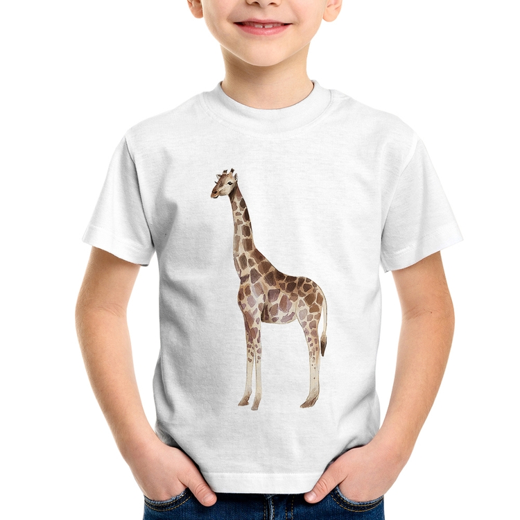 Camiseta Infantil Girafa