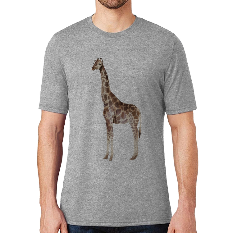 Camiseta Girafa - Cinza