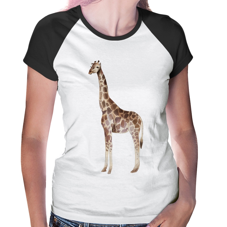 Baby Look Raglan Girafa