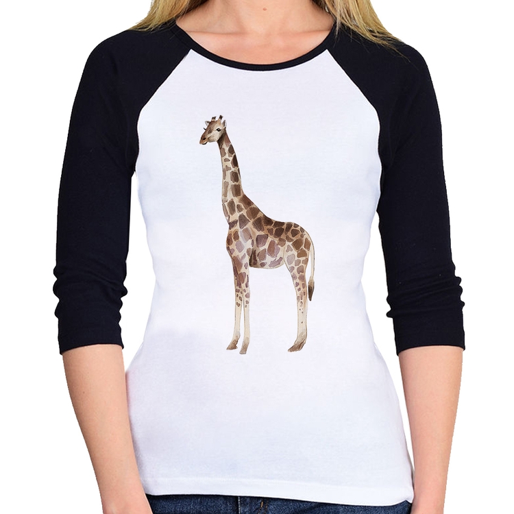 Baby Look Raglan Girafa Manga 3/4
