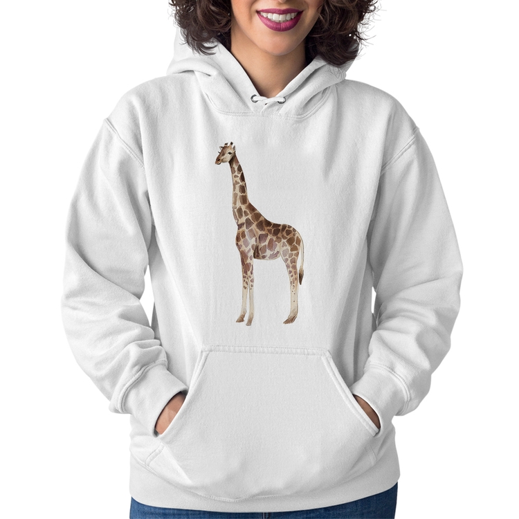 Moletom Feminino Girafa - Branco