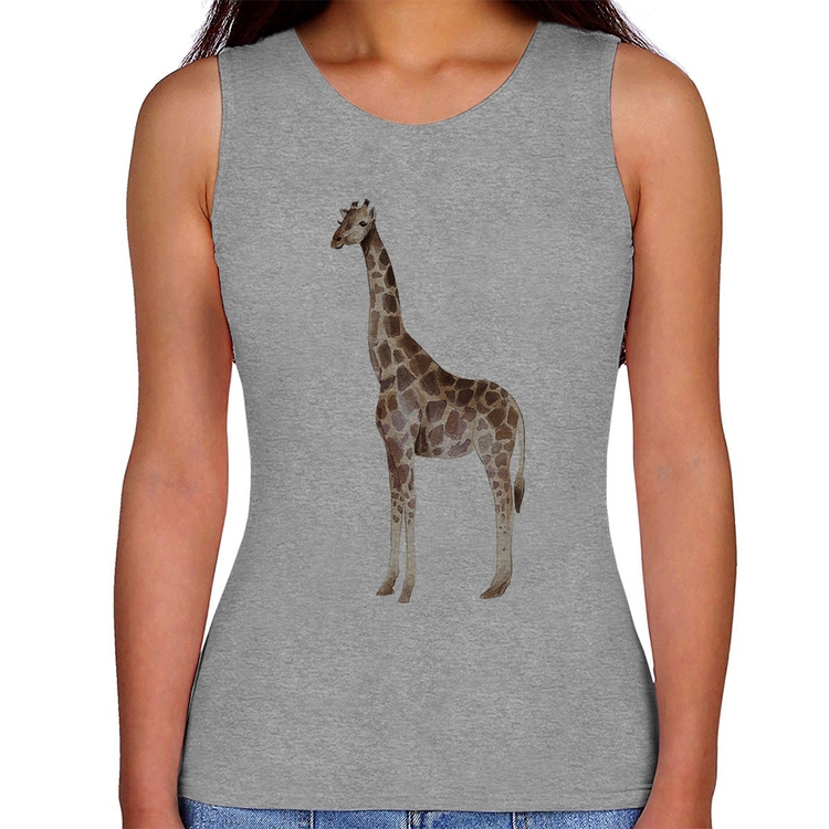 Regata Feminina Girafa - Cinza