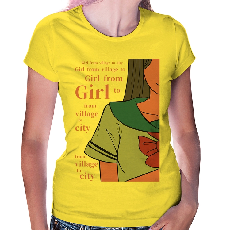 Baby Look Girl From Village To City - Amarela