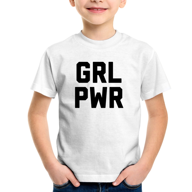 Camiseta Infantil Grl Pwr - Girl Power