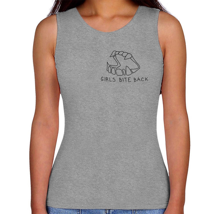 Regata Feminina Girls bite back - Cinza