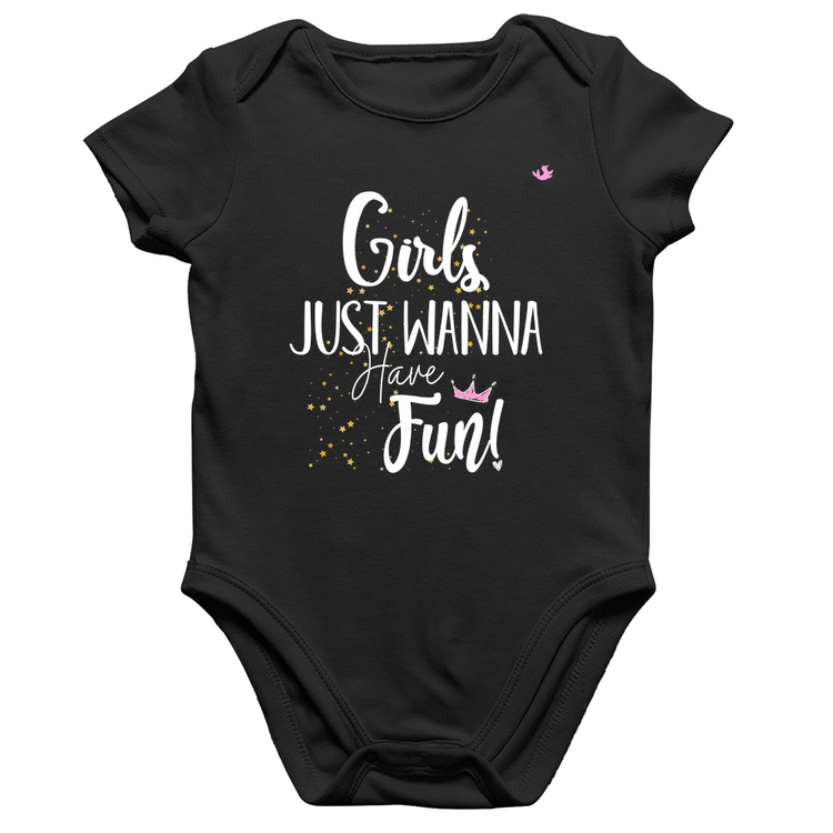 Body Bebê Algodão Girls just wanna have fun!