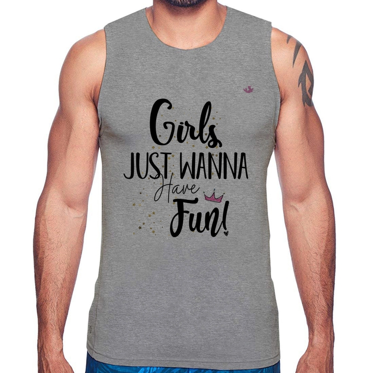 Regata Girls just wanna have fun! - Cinza