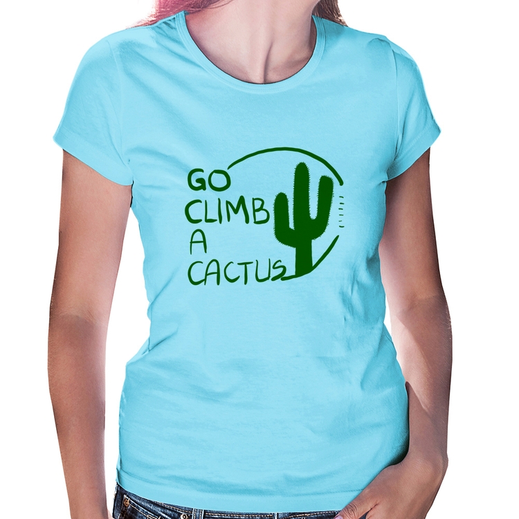 Baby Look Go climb a cactus - Azul Bebê