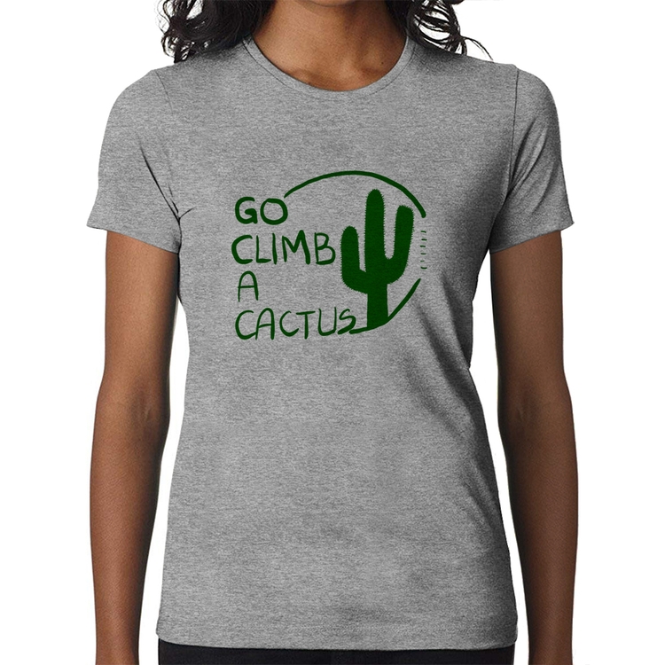 Baby Look Go climb a cactus - Cinza