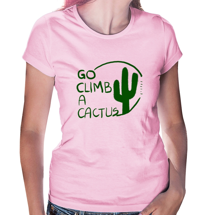 Baby Look Go climb a cactus - Rosa Bebê