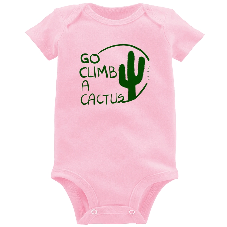 Body Bebê Go climb a cactus - Rosa Bebê