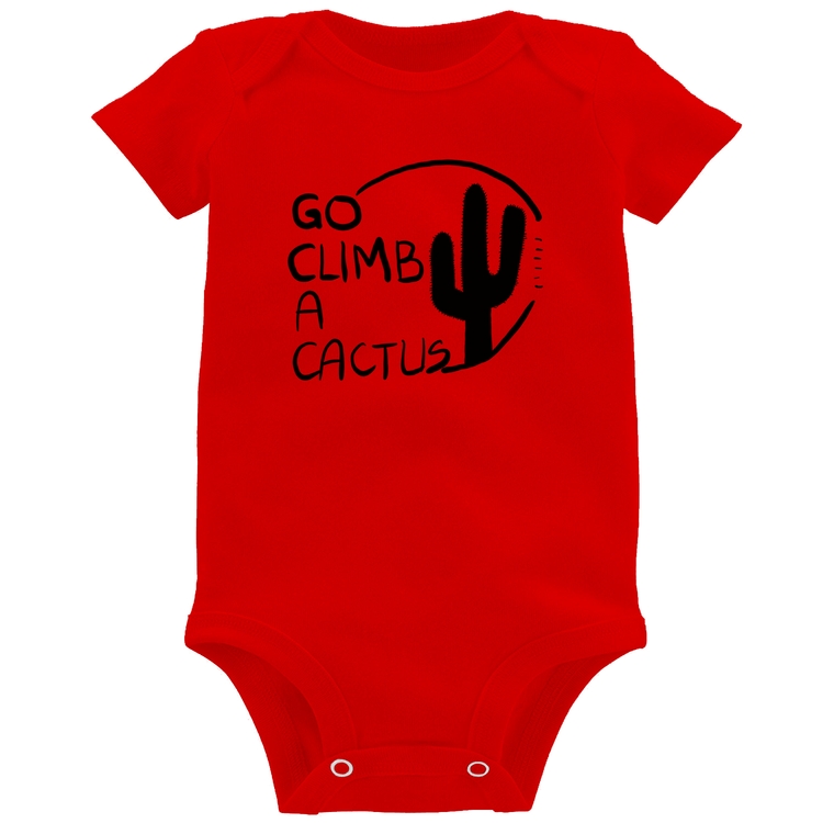 Body Bebê Go climb a cactus - Vermelho