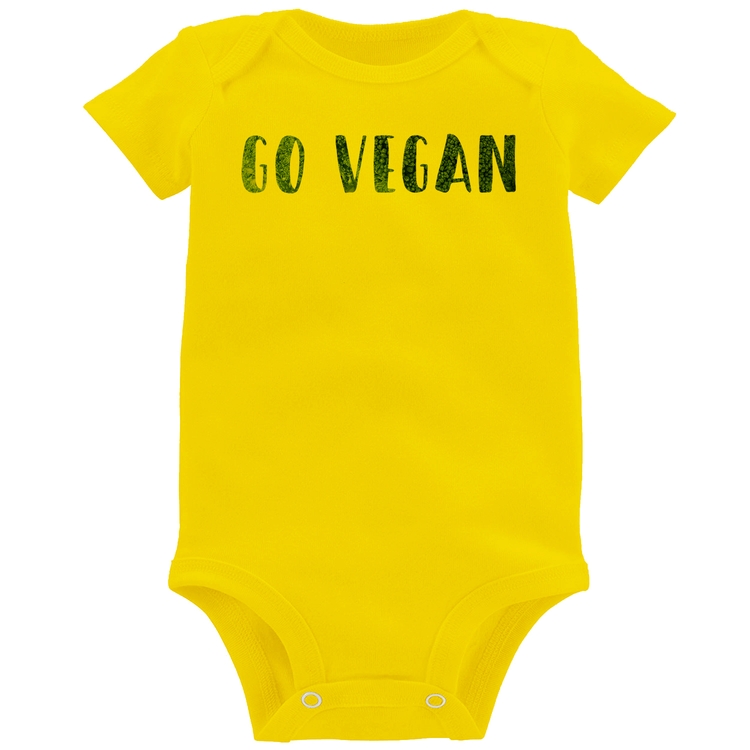 Body Bebê Go Vegan - Amarelo