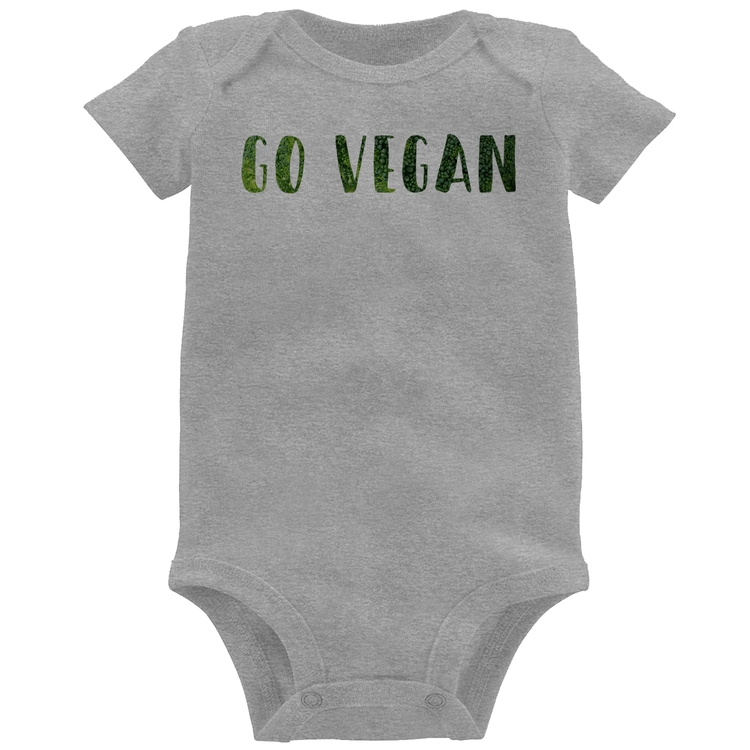 Body Bebê Go Vegan - Cinza