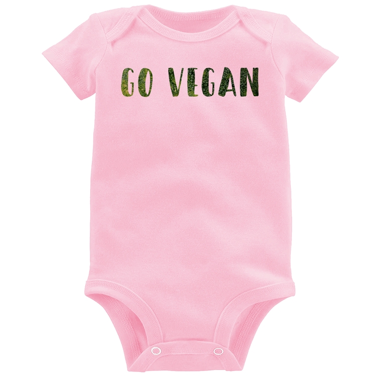 Body Bebê Go Vegan - Rosa Bebê