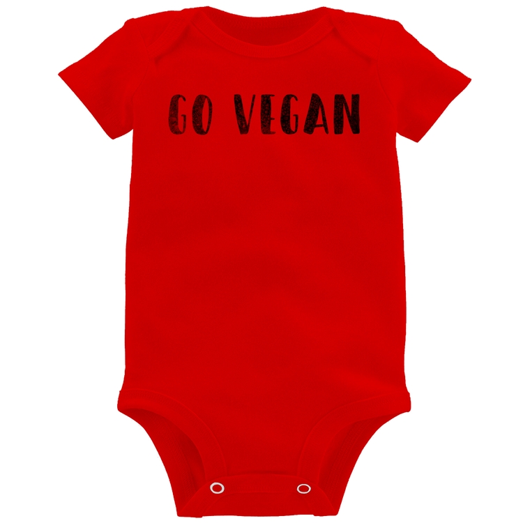 Body Bebê Go Vegan - Vermelho