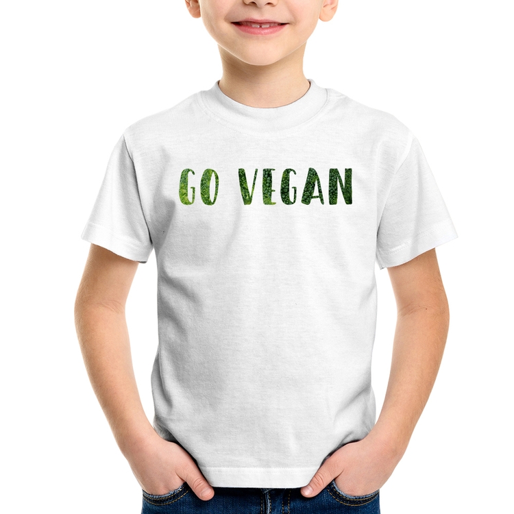 Camiseta Infantil Go Vegan